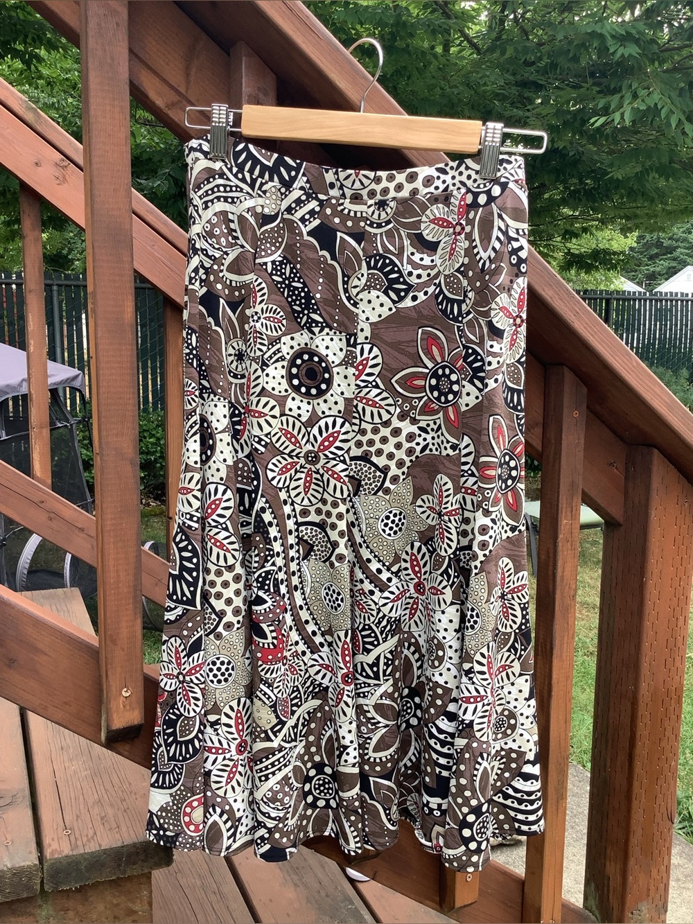 Chicos Floral Skirt